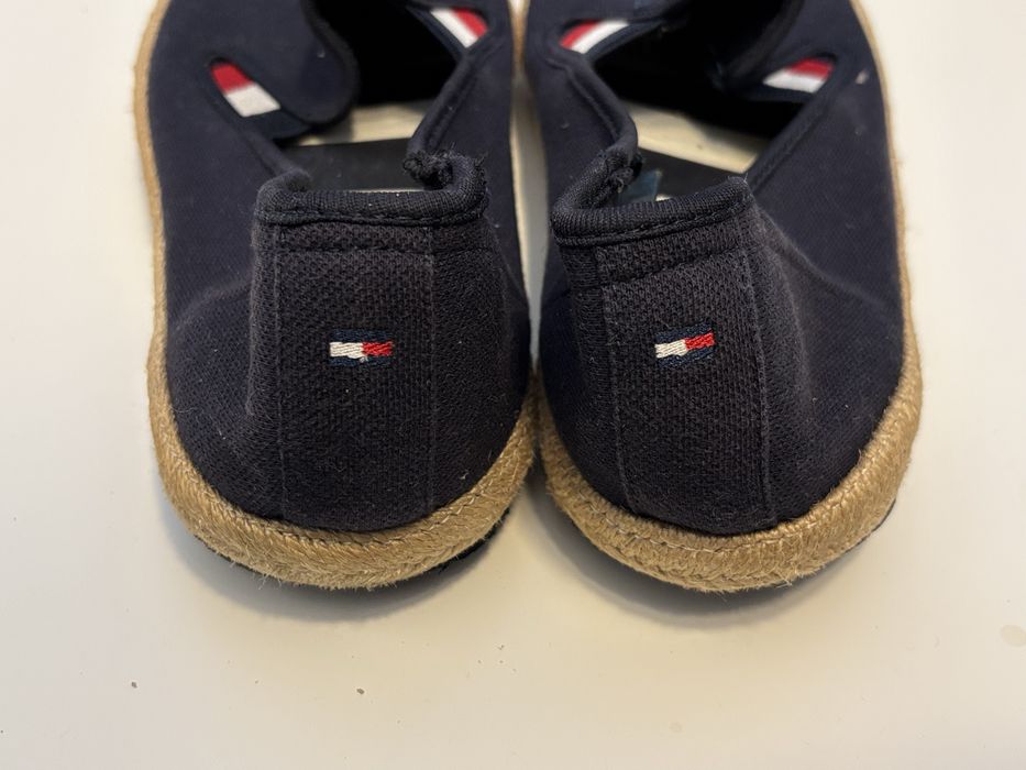 Granatowe Espadryle Tommy Hilfiger  Canvas Slipon