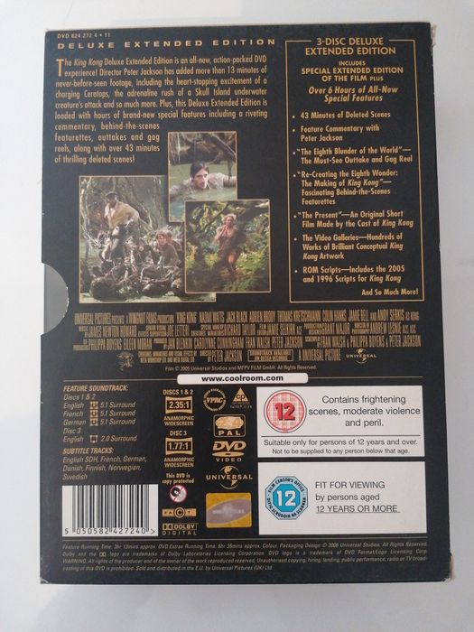 King Kong DVD/edição especial/versão alargada/Playstation 2