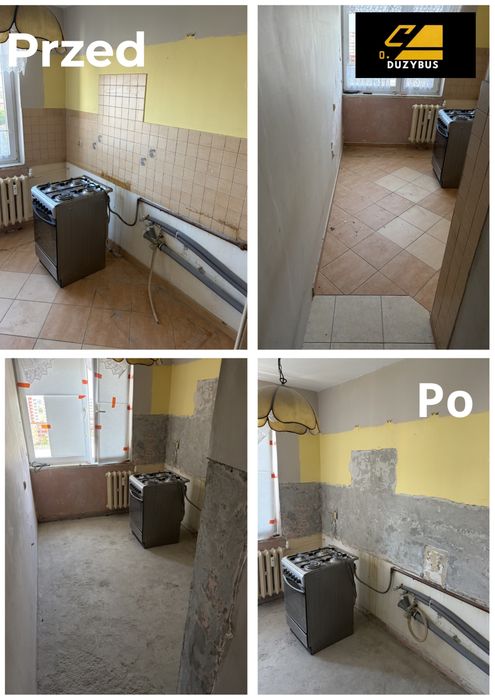 Skuwanie płytek, posadzek i wyburzenia | Wywóz gruzu | Szybkie terminy