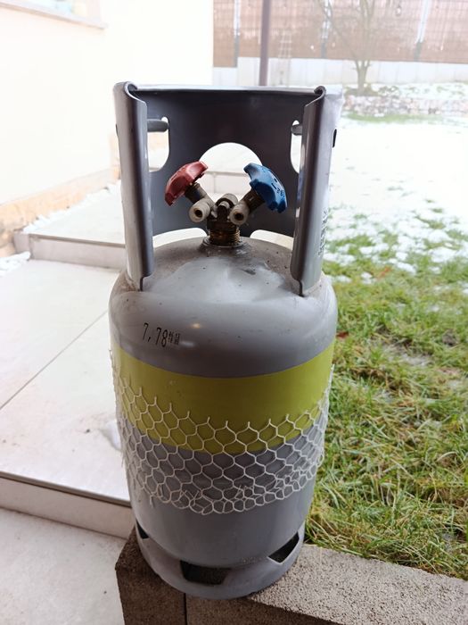 Butla gazowa podwójna  do odzyskaniwania czynnika