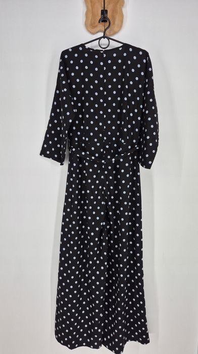 Kombinezon w grochy Boohoo tall 42 XL 14 długi szeroka nogawka