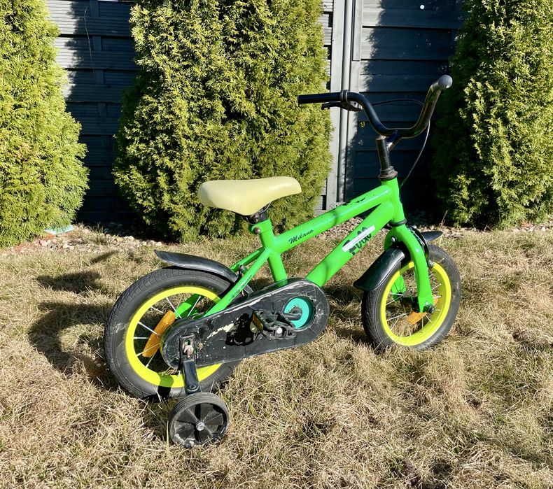 Rower dzieciecy 12 cali Fogo NICEkids z bocznymi kółkami