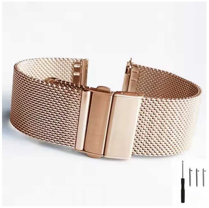 Bransoletka do zegarka męskiego damskiego 16 i 18 20 22 mm mesh milane