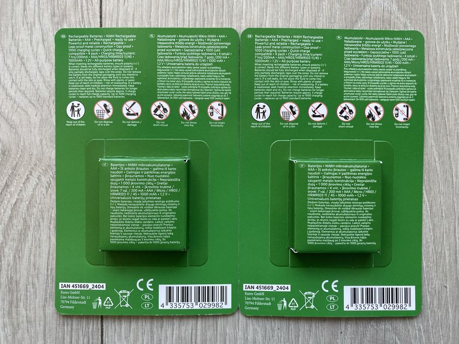 8x Nowe Akumulatorki AAA R3 TRONIC 1,2V Okazja