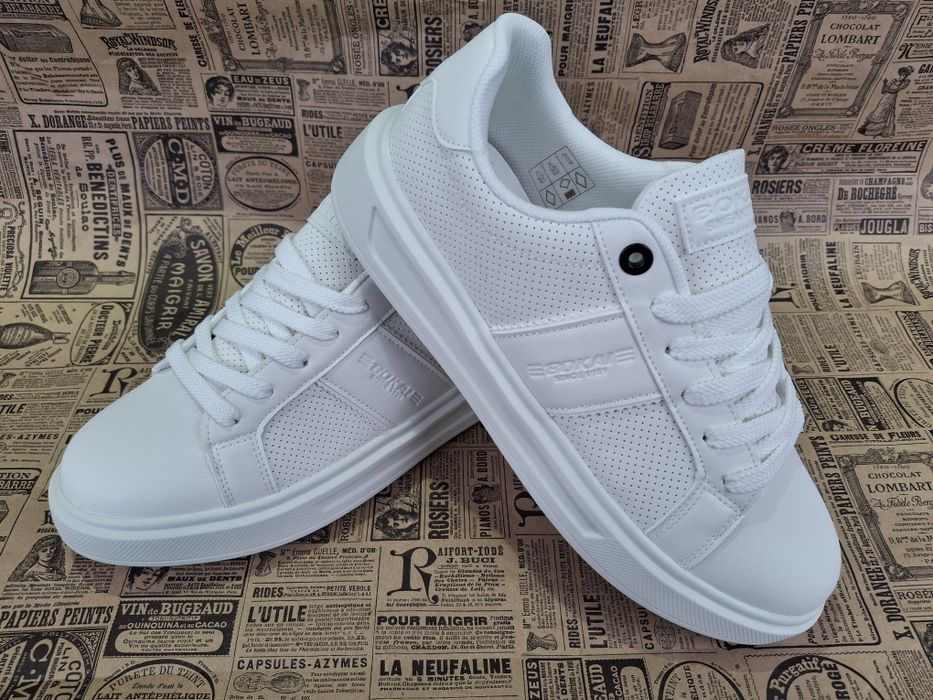 BOKAI фірмові чоловічі білі кеди кросівки белые мужские кеды кроссовки