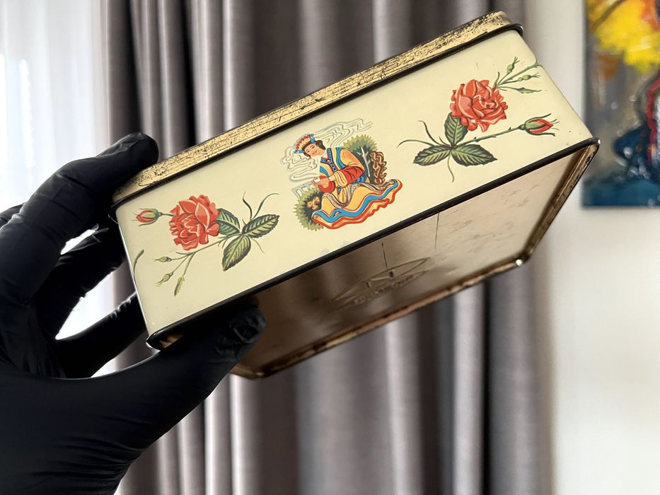 Puszka Pudełko na herbatę Niemeyer Holland Lata 1950/60 r.