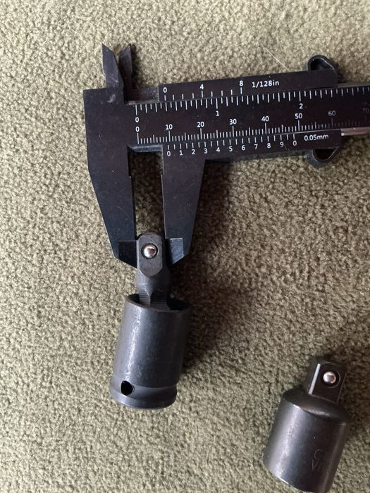 Комплект 2 шт перехідник карданчик адаптер квадрату 3/8 1/2 cr-va нові