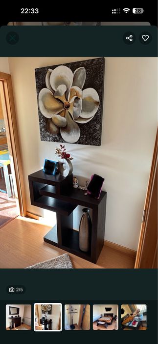 Mobília impecável para quarto, sala de jantar/estar e 3 Halls - OPORT