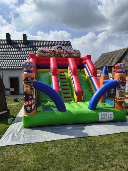 Dmuchany zamek, zjeżdzalnia Psi patrol, klaun, safari Dmuchańce