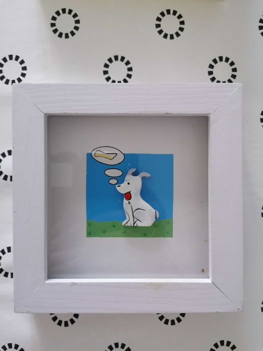 Oportunidade - pequeno quadro 14x14cm