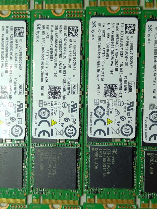 SSD диск Hynix PC601 256GB M2 NVMe 2280 PCIe 3.0 x2 98-100% ЗДОРОВЯ!