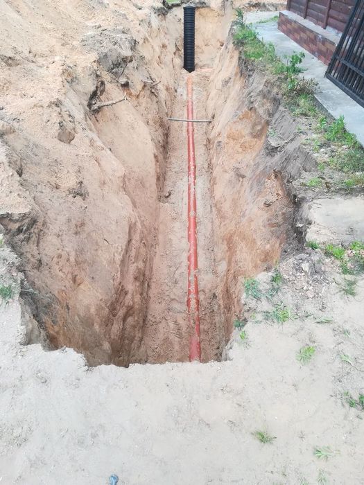 Usługi koparko ładowarką, roboty ziemne, szamba betonowe, piwnice