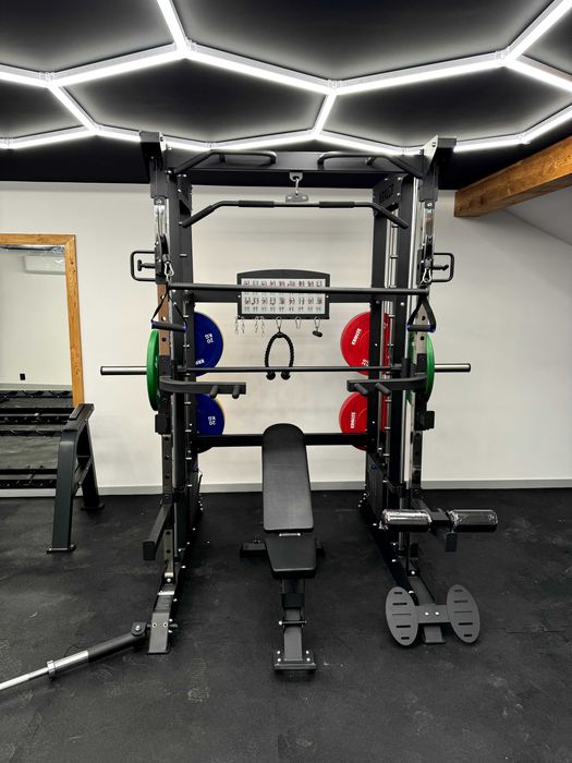 Smith Brama Klatka Half Rack Suwnica Ze Stosem 2x100KG KRAUSE FITNESS