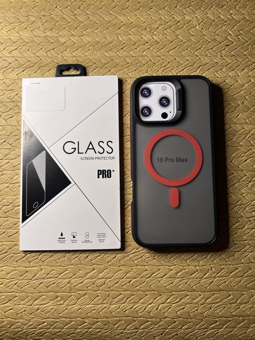 Etui Matt MagSafe do Apple iPhone 16 Pro Max RED / Nowe + szkło GRATIS