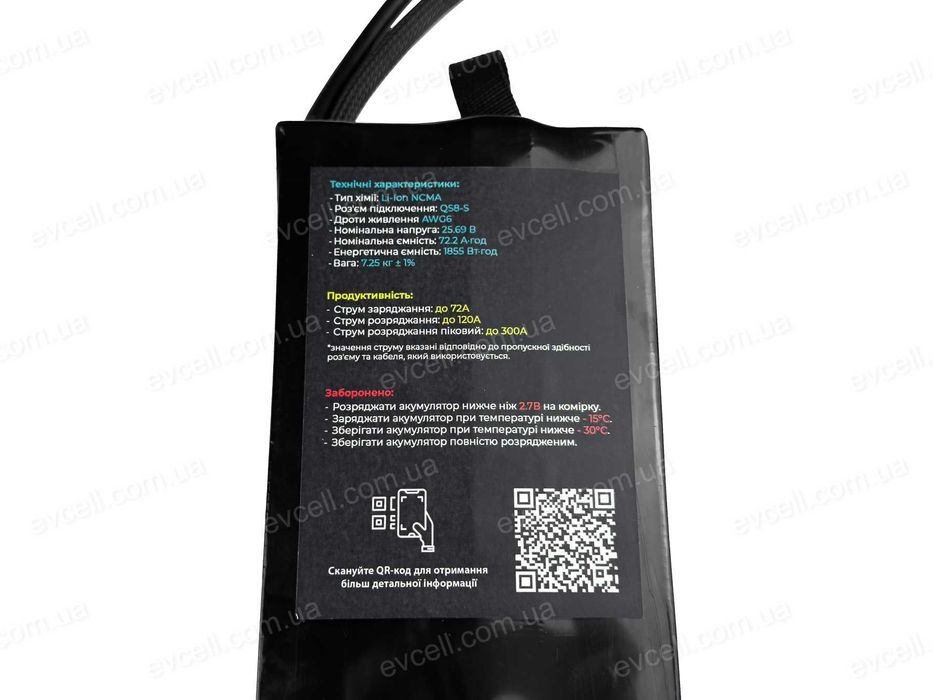Акумулятор для РЕБ-систем 7S1P 1855Wh 72200mAh – Li-ion