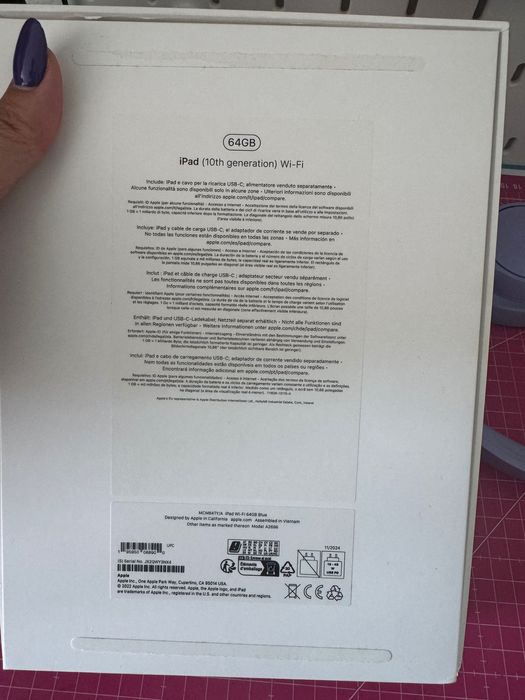 iPad 10 geração azul