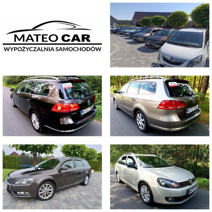 Wynajem wypożyczalnia samochodów Passat Superb Octavia Golf