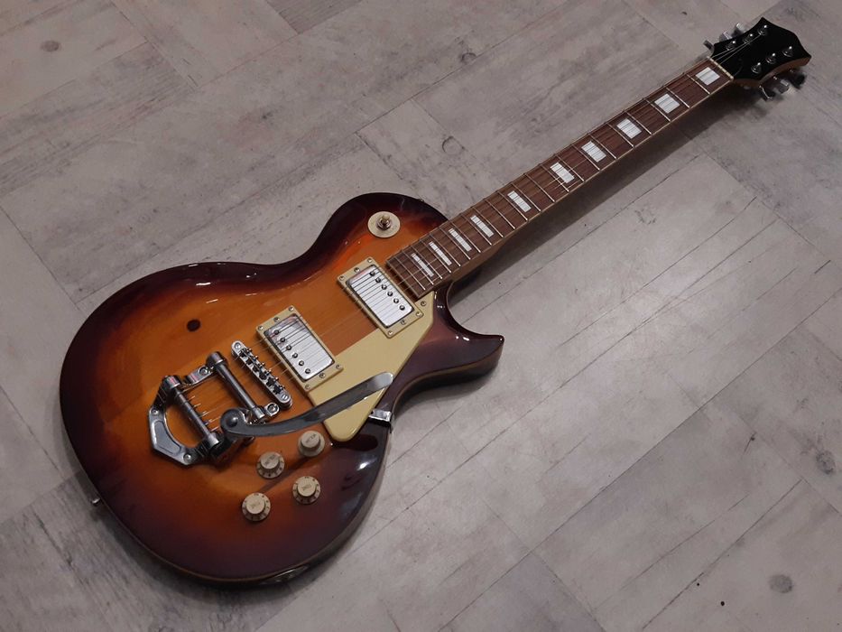Gitara Les Paul z mostkiem Bigsby-sunburst-LP - wysyłka Gratis-zamiana