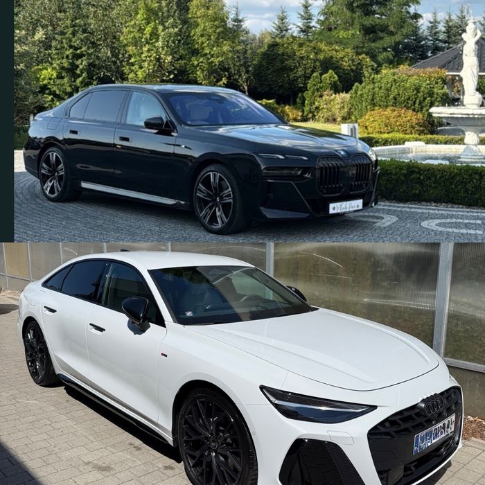 Wynajem auto do ślubu / wesele BMW 7 G70 AUDI A6 C9