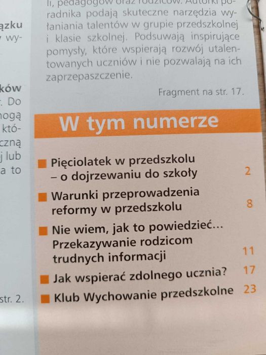 Pomagamy uczyć- 7 biuletynów Klubu Nauczyciela Wychowanie Przedszkolne