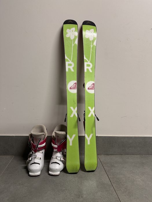 Narty Roxy 100 cm, buty narciarskie Lange 20.5 cm