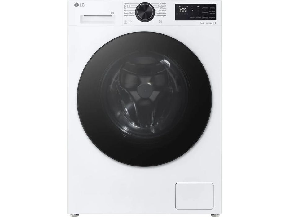 Máquina de Lavar Roupa LG 8Kg - Branca - 1200 Rpm - Nova c/garantia