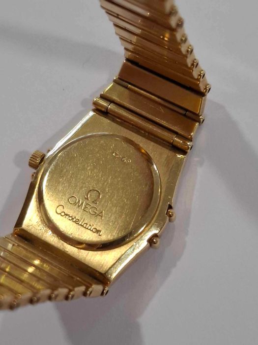 Relógio omega constellation todo em ouro