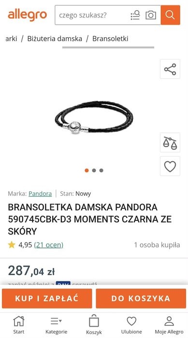 Bransoletka Damska Pandora