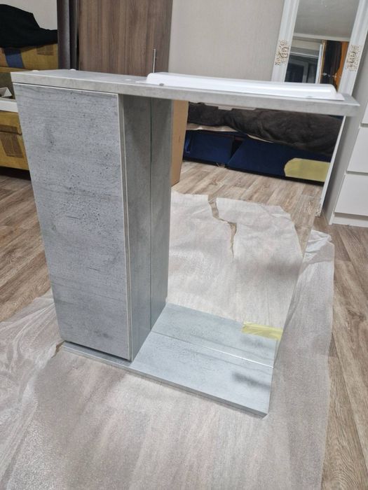 Зерколо в ванну с полочками