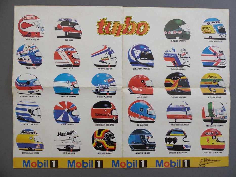 Posters Formula 1 Anos 80, Ayrton Senna Rookie