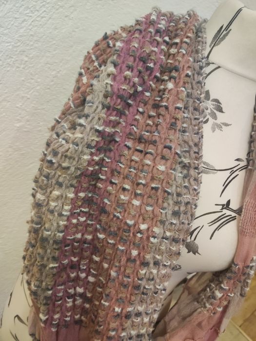 Super wygodny szal komin kolory różu