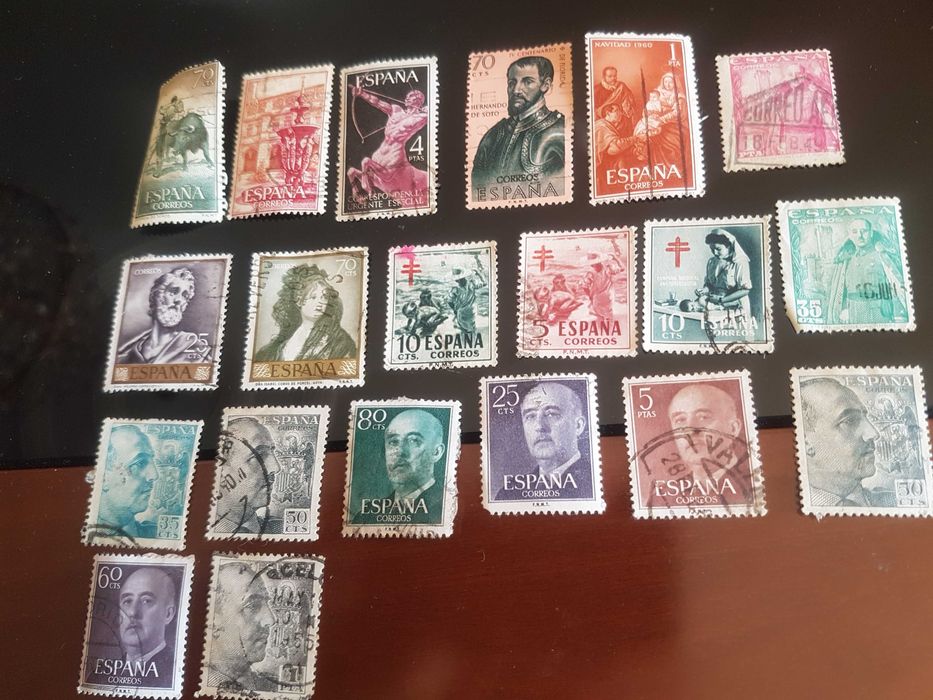 50 Selos de Espanha Antigos