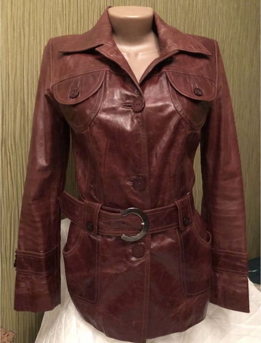 Шкіряний жіночий піджак umut leather
