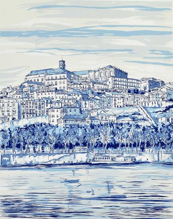 serigrafia motivo coimbra de jose laranjeira