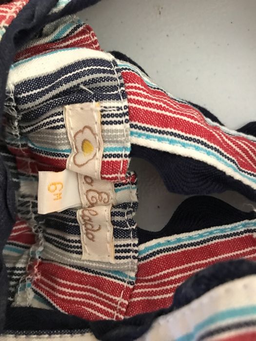 Vestidos Mãe Galinha - Ovo Estrelado - 6 meses