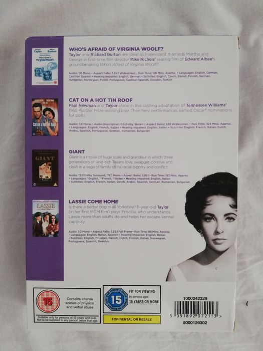Colecção Elizabeth Taylor em dvd (portes grátis)