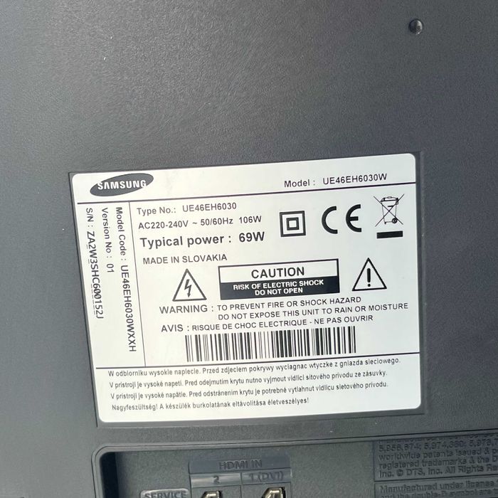 Telewizor SAMSUNG 46 " UE46EH6030