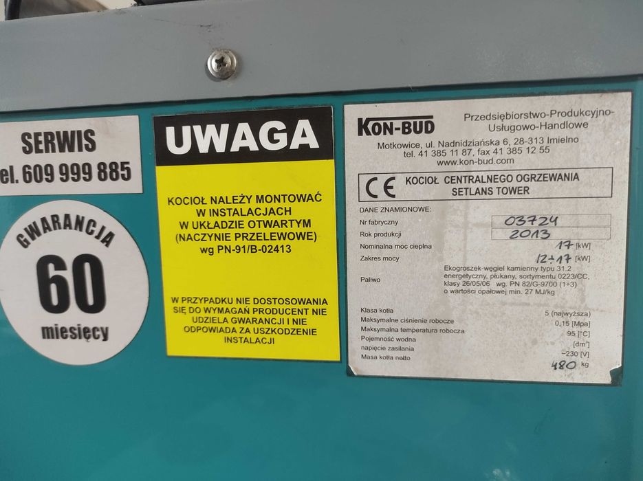 Piec eko groszek setlans tower