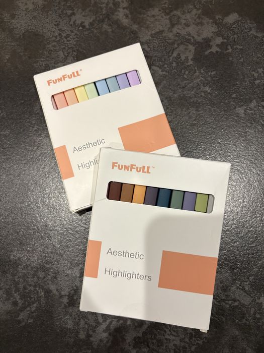 Flamastry w pastelowych odcieniach