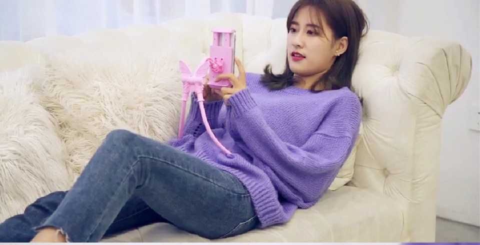 Suporte universal 360 graus de rotação flexível para o telefone