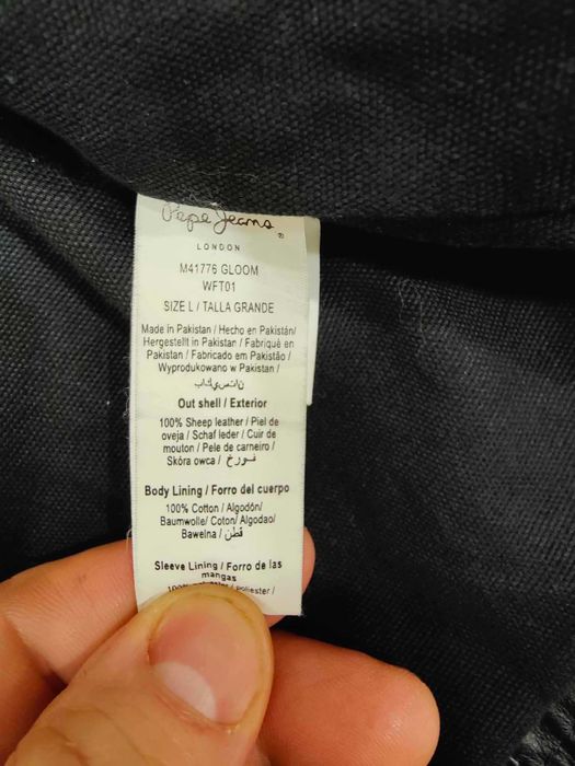 Casaco em pele Pepe Jeans tam. L semi-novo