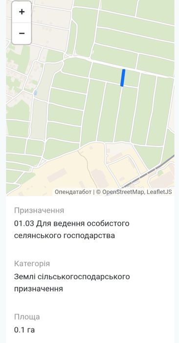 Продам земельну ділянку