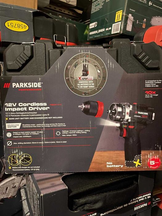 Aparafusadora de impacto Parkside Performance 12V PSBSAP 12 A1