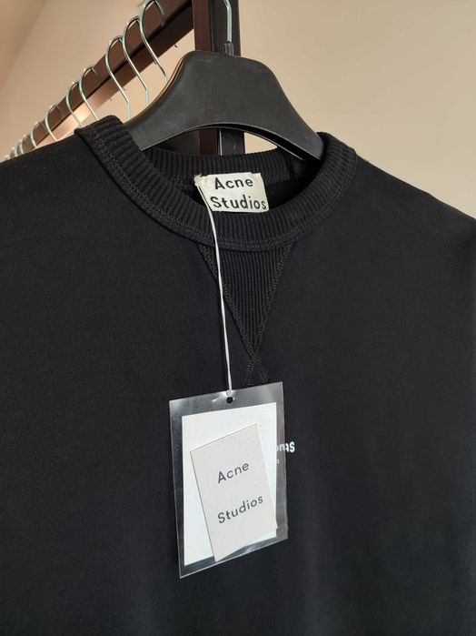 Світшот Acne Studios Reverse Fin Stamp Logo Sweatshirt Black