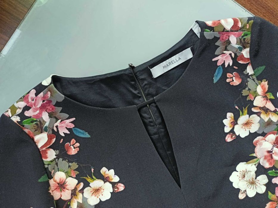 Max Mara kobieca sukienka oversize w kwiaty M