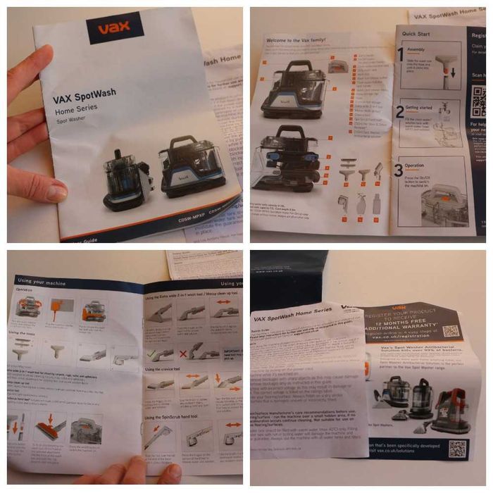 Моющий пылесос vax SpotWash Home Duo CDSW-MPXP новый