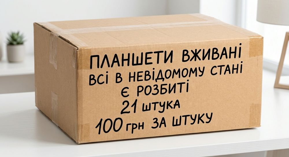 Планшети в невідому стані 100 грн за штуку