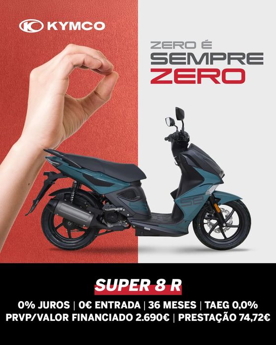 Kymco Super  8 R (FINANCIAMENTO 0% JUROS)