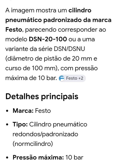 Cilindro pneumático FESTO