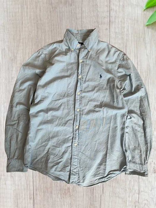 Koszula męska Ralph Lauren Logo haft M slimfit niebieski old money shirt